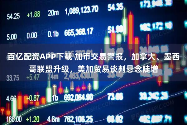 百亿配资APP下载 加币交易警报,加拿大、墨西哥联盟升级,美加贸易谈判悬念陡增