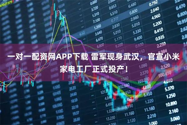 一对一配资网APP下载 雷军现身武汉,官宣小米家电工厂正式投产!