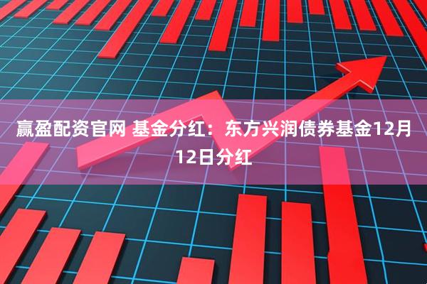 赢盈配资官网 基金分红:东方兴润债券基金12月12日分红